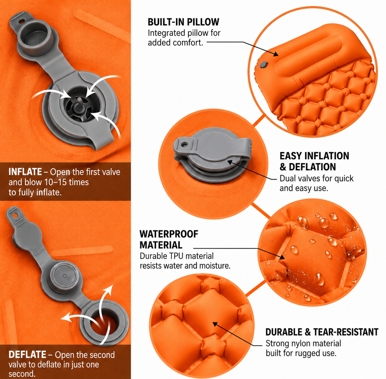 Inflatable Car Camping Mattress