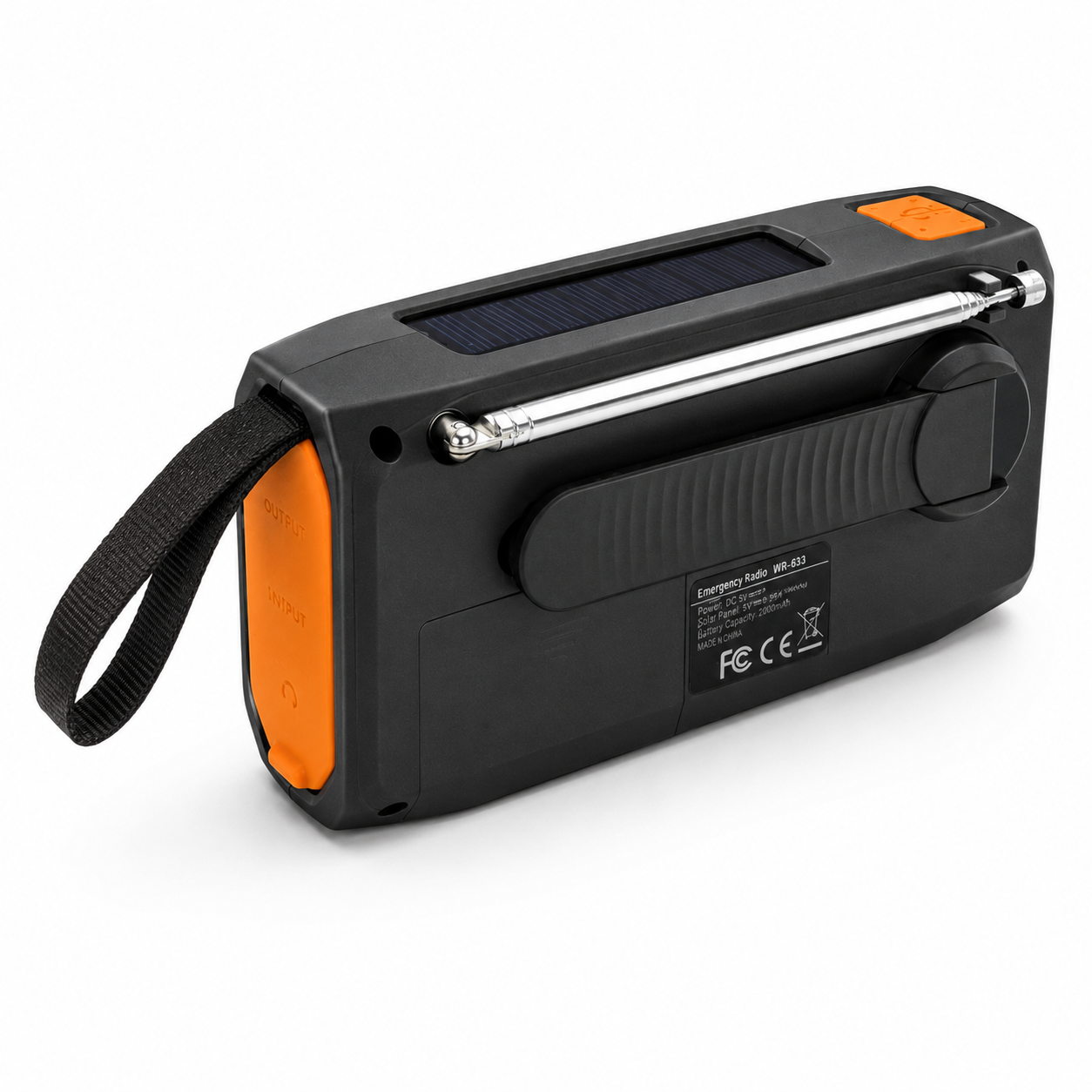 Solar Hand Crank Radio with Flashlight and Camp Light