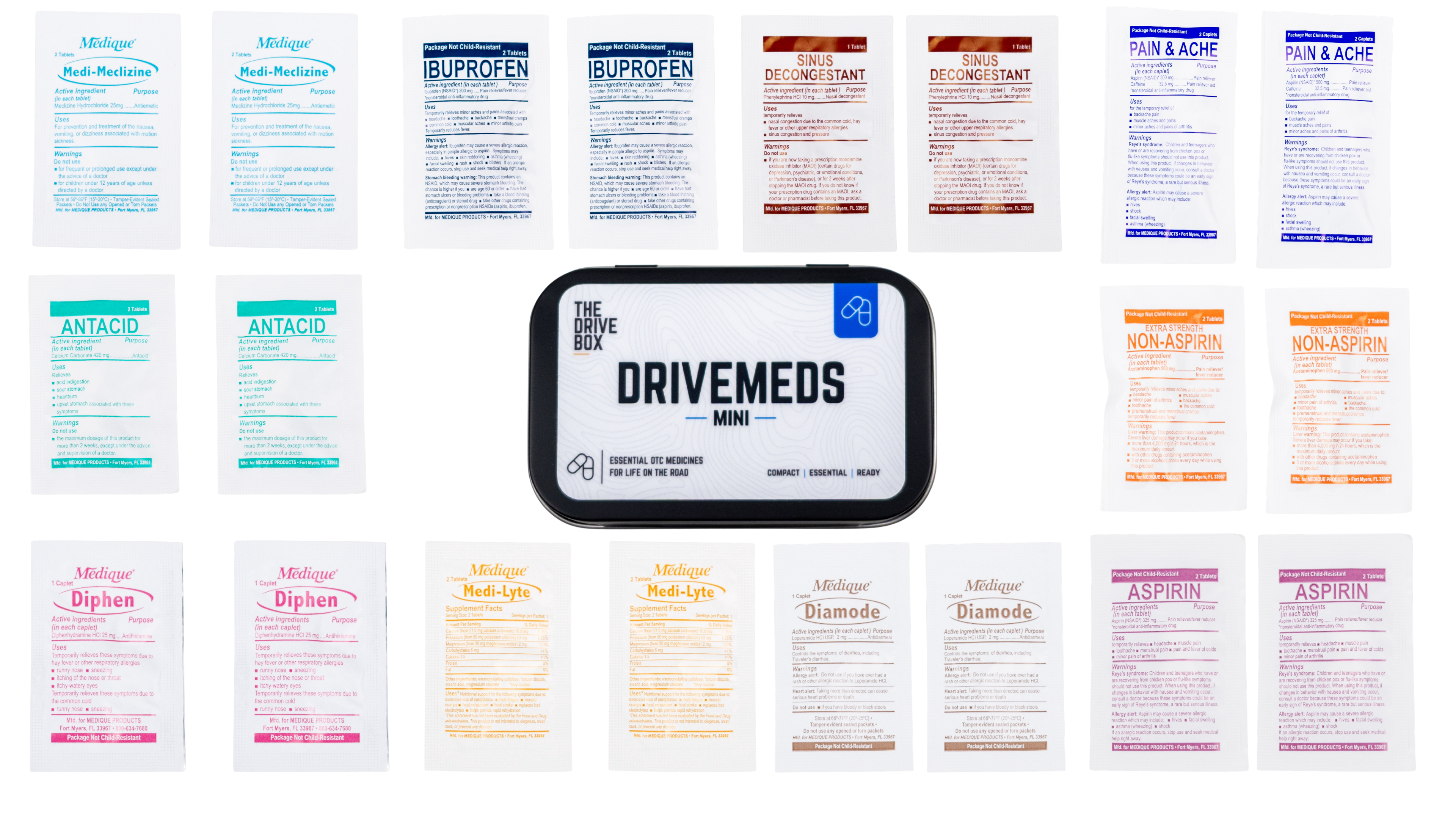 DriveMeds Mini - OTC Medicine Kit