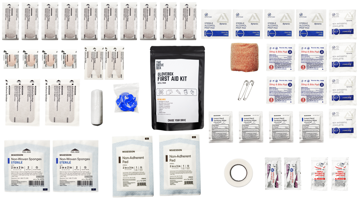 Glovebox First Aid Kit Refill Pack