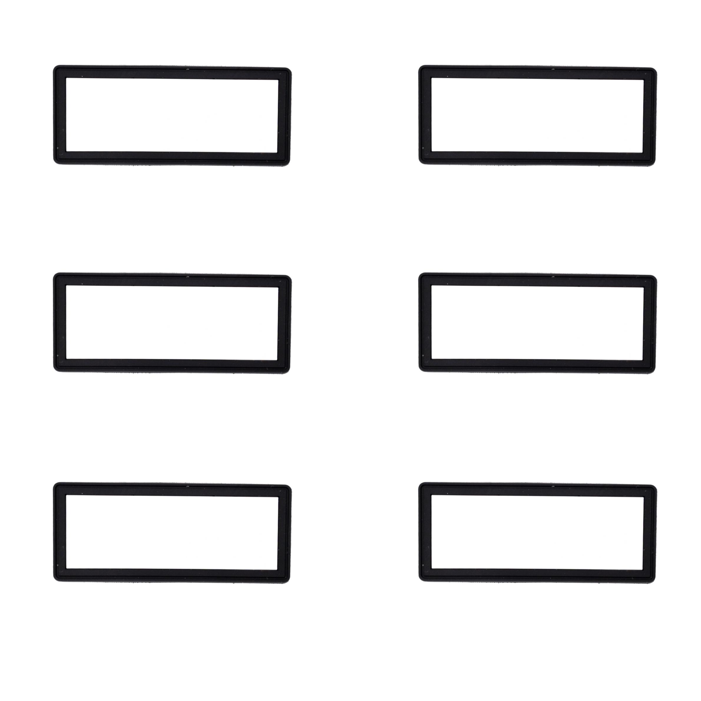 PVC Hook & Loop ID Patches - 6 Pack